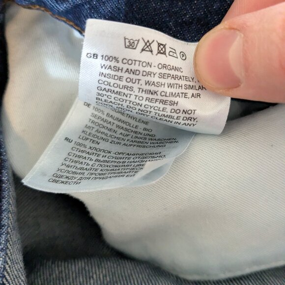 TOTOME Tapered Leg Denim Jeans High Waisted - Picture 8 of 8